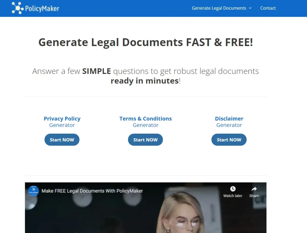 Terms of Service Generator